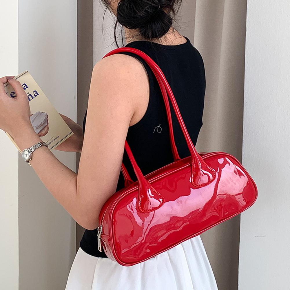 

Женская модная сумка на плечо из искусственной кожи, универсальная сумка для подмышек, однотонная сумка для отдыха под мышками, женская сумка для поездок на работу вино красного