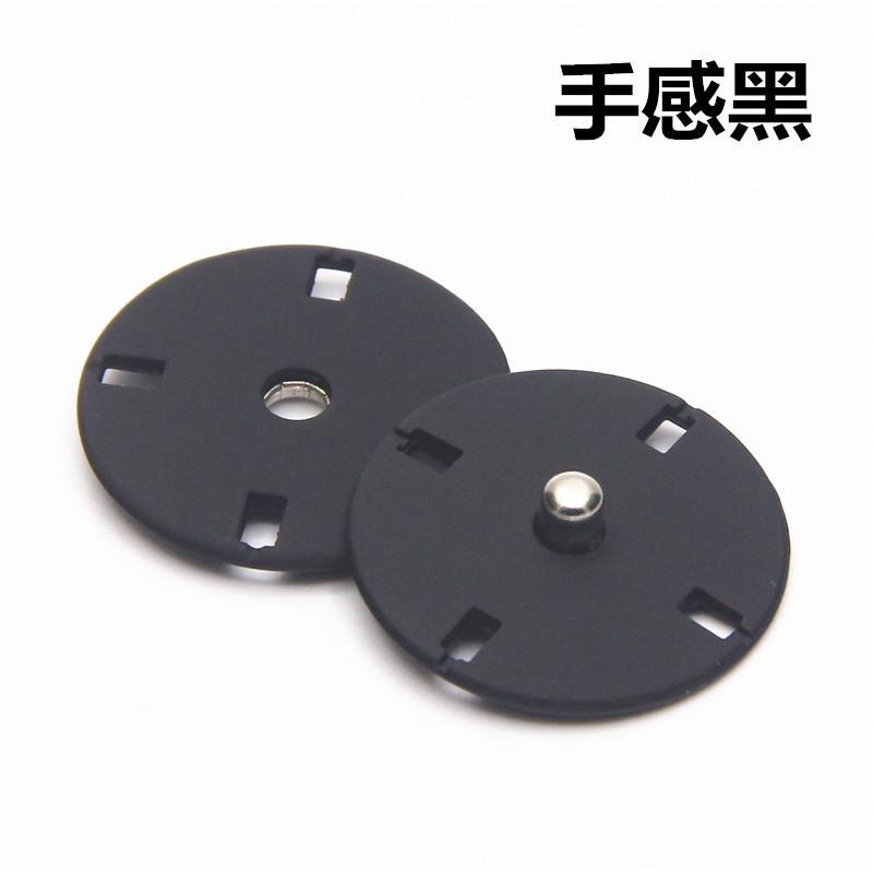 

10 шт. Ультратонка плоска пряжка, пришитий вручну ґудзик, пальто, пуховик, невидимий прихований ґудзик, жіночий ґудзик, металевий ґудзик, ґудзик. feel black 40L = 25.0 MM
