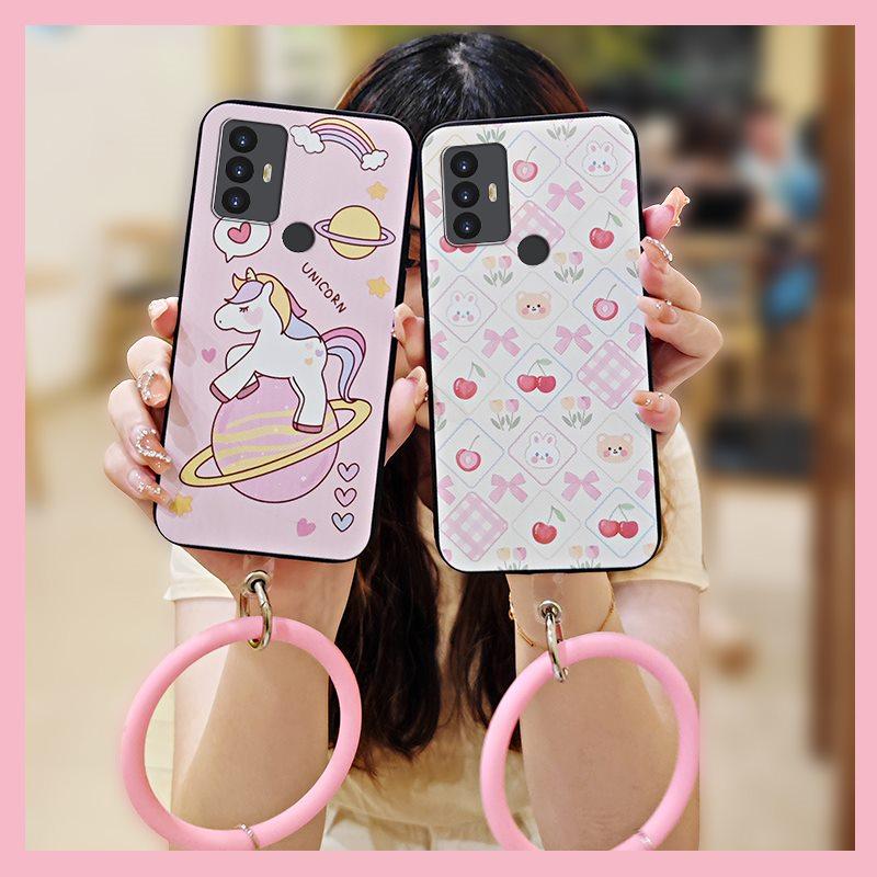 Cartoon Waterproof Phone Case For TCL 30SE/30E/306/305/Sharp Aquos V6/V6 Plus Cute Solid Color Protective Anti-knock