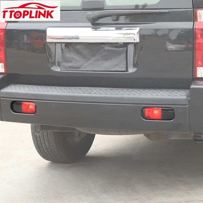 Exterior Rear Fog Lamp Protection Decoration Cover for Jeep Grand Commander 2006-2010 Car Accessories