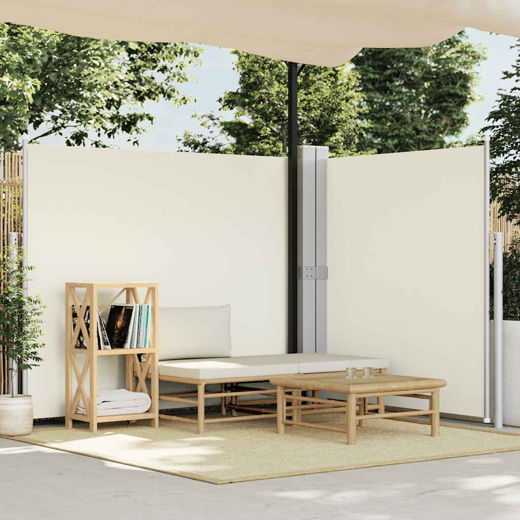 Vidaxl Zwijana Markiza Boczna Na Taras, Kremowa, 180 X 600 Cm