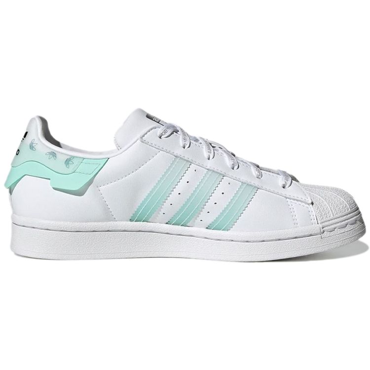 Adidas Originals Superstar Casual Comfortable Low-Top Skate Shoes Unisex Sneakers Green White GX2974