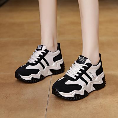 Sind die neuen Dad-Schuhe Damen Herbst Studenten Sport Laufschuhe Freizeit Schuhe Plateau Erhöhungsschuhe