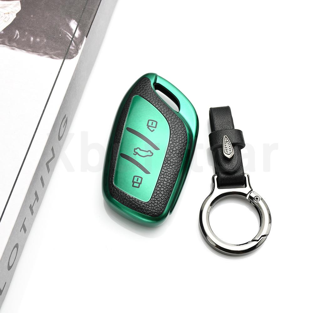 Auto Car Key Case Cover For Mg Zs Mg6 Ev Ezs Hs Ehs For Roewe Rx5 I5 I6 Rx3 Rx8 Erx5 Tpu Leather Shell Fob Holder Accessories