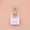 Golden Number Candles 0-9 Birthday Cake Candles High Quality Local Gold Number Candles
