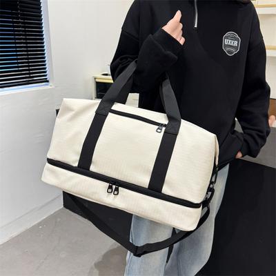 Short Trip Bag Dry and Wet Separation Fitness Yoga Training Bag Independent Shoe Compartment Cover Tie Rod Business Trip Luggage