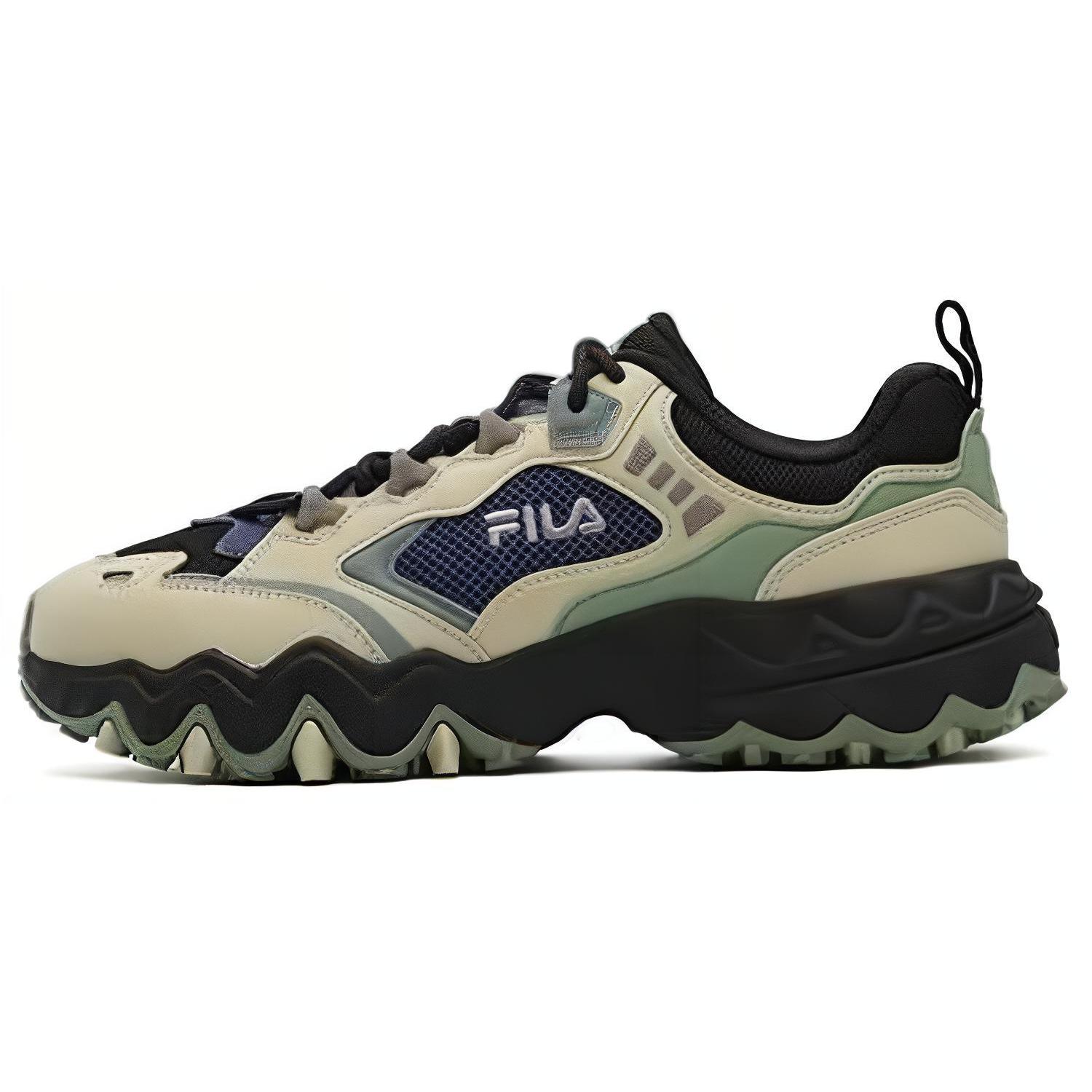 

FILA Cushioning, Wear Resistant Low top Chunky Sneakers Unisex Black Green F12M332105FMB 42.5
