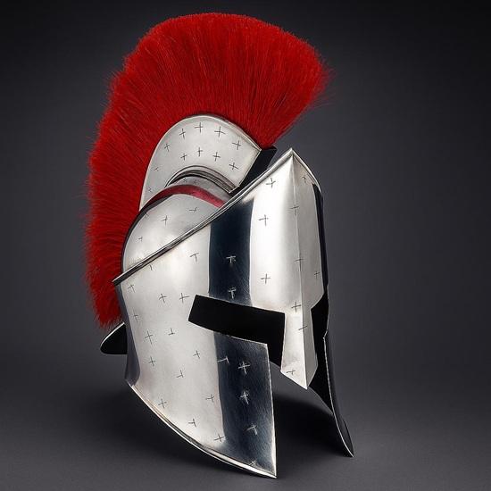 

Шлем спартанца Ручная работа Доспехи греческого воина для косплея, LARP, украшение на Хэллоуин Высококачественная реплика шлема Средневековый декор