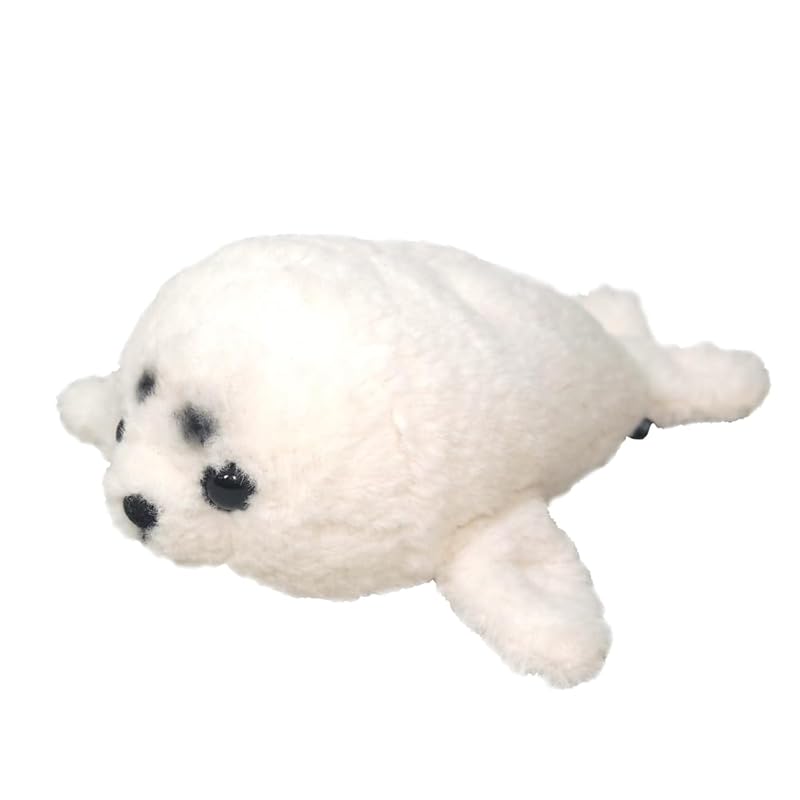 Sunlemon Fluffy Seal Small Plush Animal Toy, 17 X 15 X 19 Cm, P-8702
