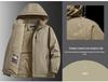 Men's Fleece-Lined Thick Jacket: Autumn/Winter Warm, Plus Size, Windproof & Waterproof Outdoor Coat.