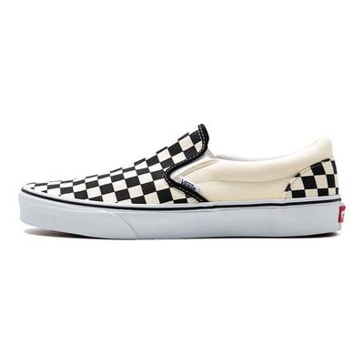 Slip-On Classic Casual Checkerboard Carpet Set Low Top Skate Shoes Unisex Sneakers Black White VN000EYEBWW(S-BOX)