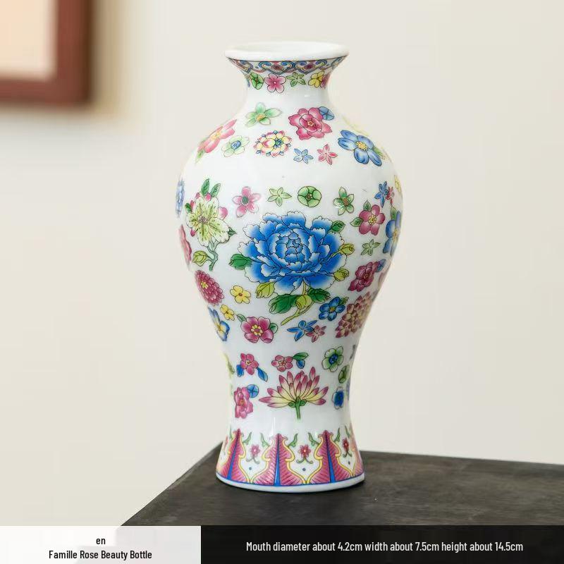 Antique Blue and White Chinese Porcelain Vase - European & American Handicraft for Flower Arrangements