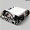 1PC Billie Eilish Custom Name Patterned Flannel Blanket Suitable For All Seasons for Home Decor Warmth and Comfort Gifts Holiday Present