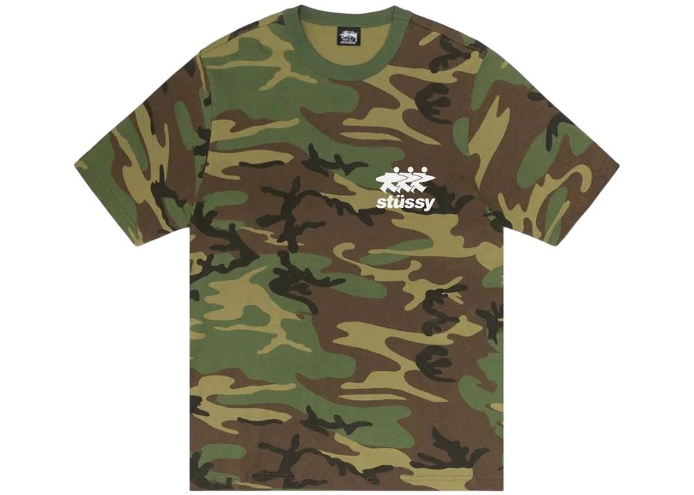 T-shirt Stussy Surfwalk 'Kamuflaż'
