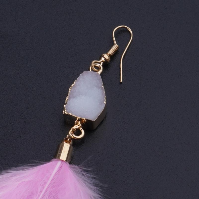 Sweet Feather Pendant Earrings Cartoon Dangle Earrings Fashion Pendant Earring Statement Jewelry for Girls Women