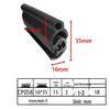 Customizable EPDM U-Shaped Rubber Sealing Strip for Electrical Cabinets and Car Doors