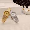 copper 24k gold plated retro small dial advanced watch simple new design women watch Japanese exquisite