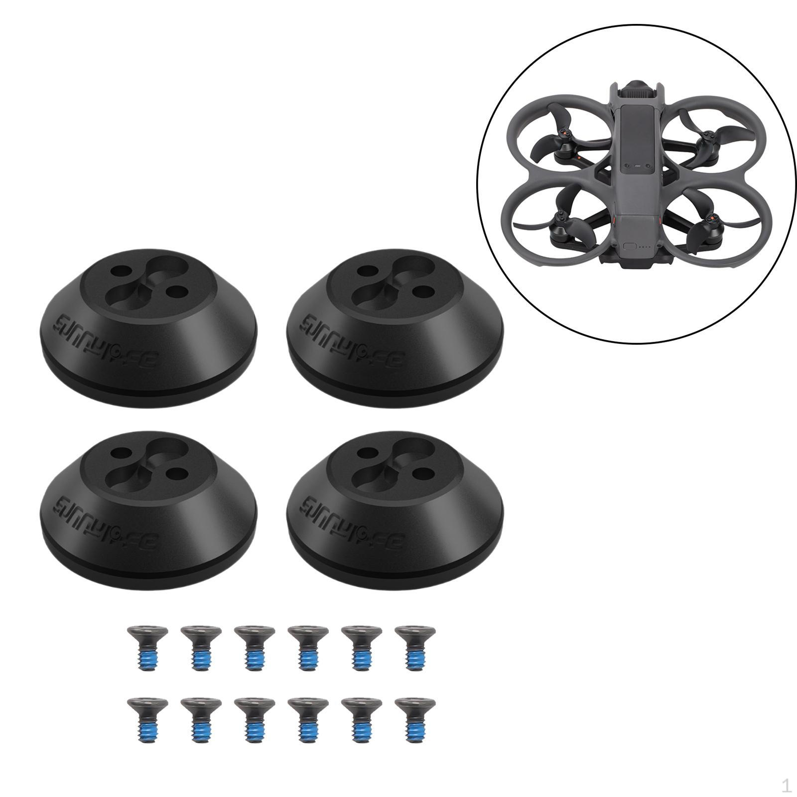 

4 Pieces Alloy Motor Cover Anti Collision Lightweight Protection Mounts Sturdy Cap чорний