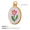 Fashion Enamel Round Brand Pendant Mama Strawberry Love Shape Exquisite Small Pendant