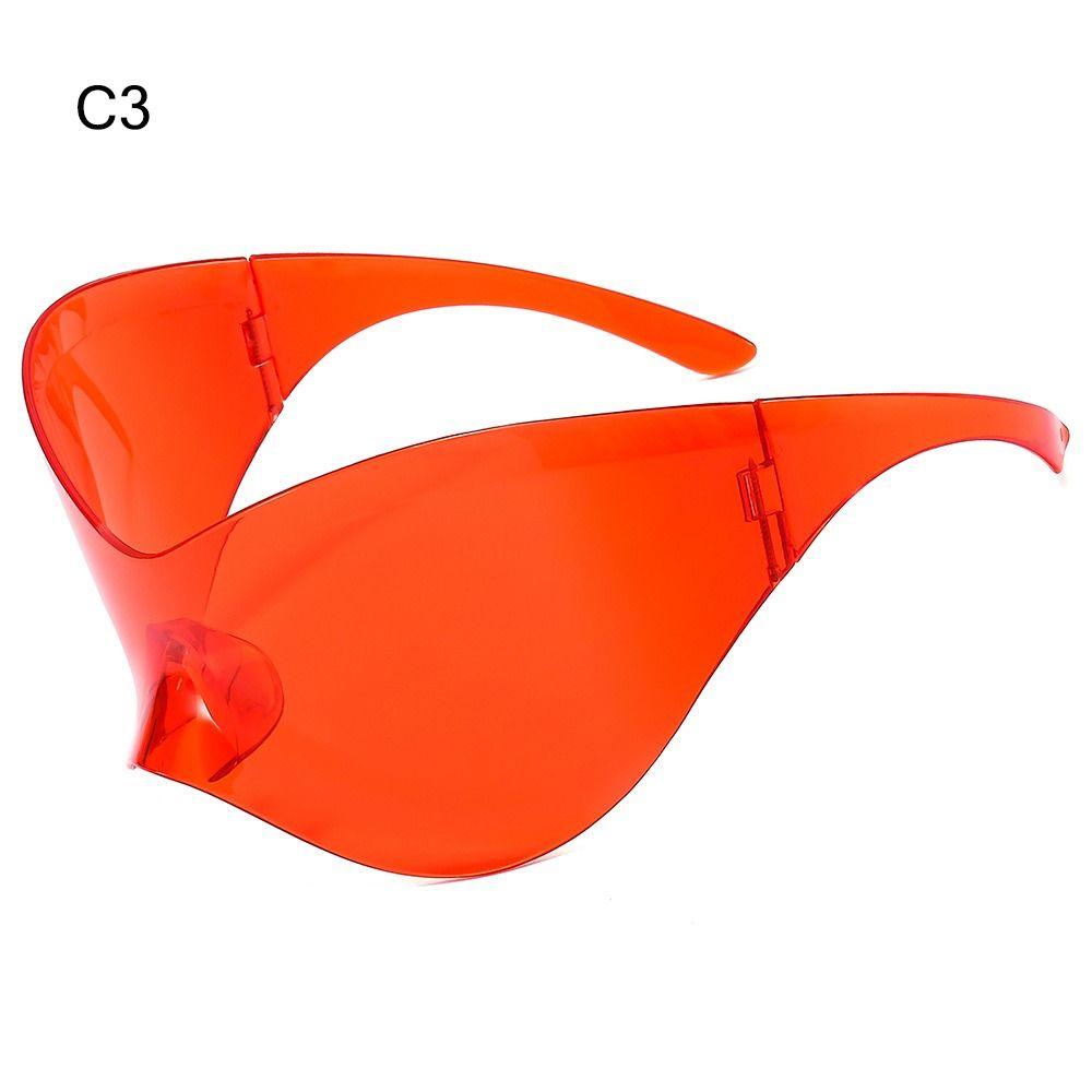 Fashion Sports Sun Glasses Oversized Punk Futuristic Sunglasses Shades for Men Women Y2K Sunglasses Wrap Around