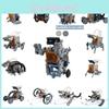 Thirteen-in-one Solar-powered Robot Building Blocks Educational Diy Toy