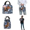 Grizzy And The Lemmings Cartoon Thermal Insulated Lunch Bags for Office Reusable Food Bag Container Cooler Thermal Food Box