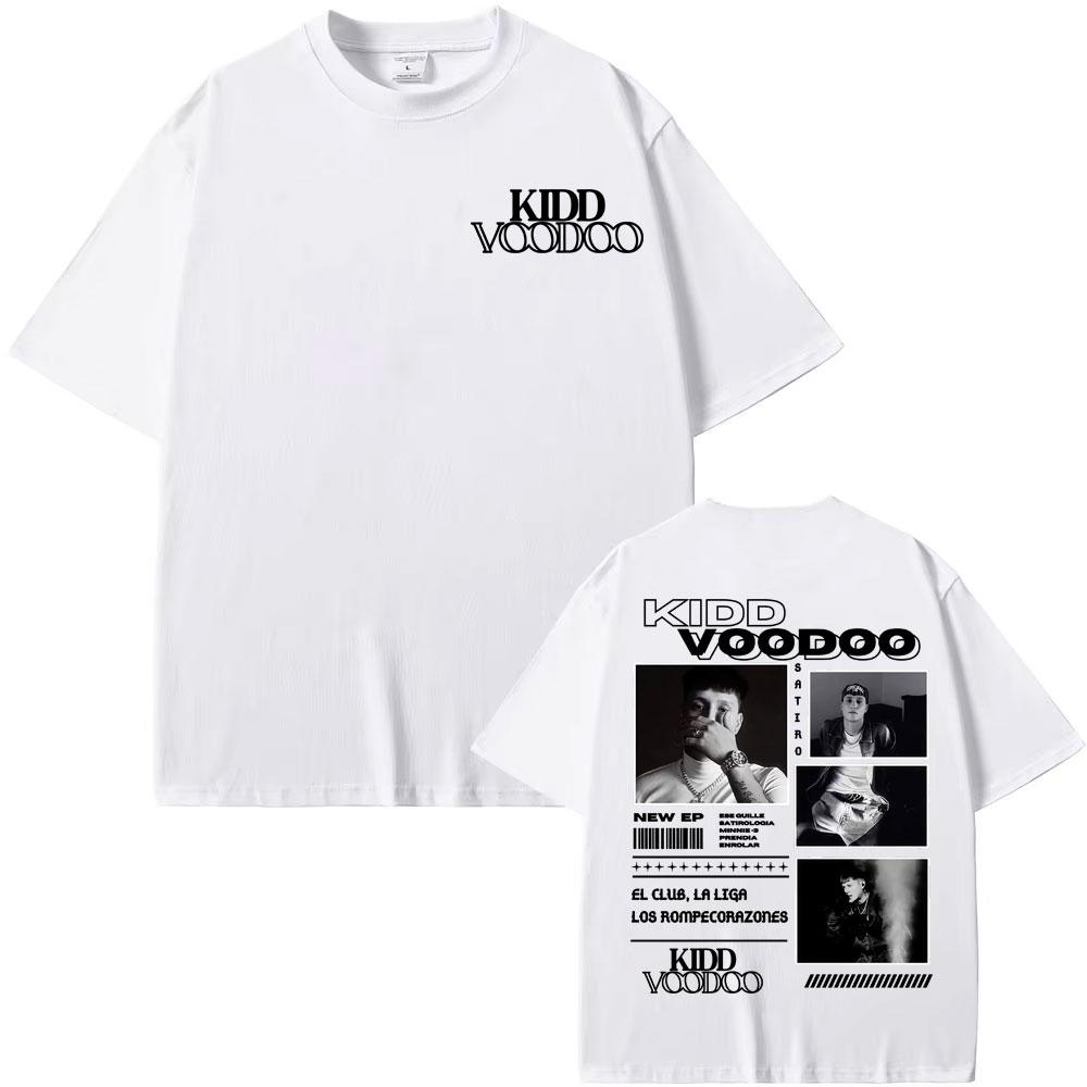 Kidd Voodoo Satiro Album Tour Merch T-shirt Men's Wear Harajuku Hip Hop Punk Summer Fashion Trend Print 100% Pure Cotton Top