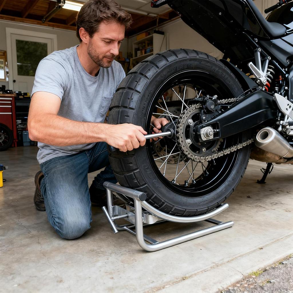 Motorcycle Tire Changing Stand Height Adjustable Lift Rack Motorcycle Tire Installation Assistance Tool For Motorbike Dirt Bike