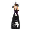 Unique Witch Collectible Figures Halloween Table Decoration, Cute Wooden Centerpiece, Farmhouse Autumn Ghost Pumpkin Black Cat Statues Ornament