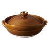 Banko Ware [Komaji] Clay Pot, Size 9 (3-4 Servings), Indigo Glaze, Suitable for Direct Flame, Approx. 27.5cm (width) X 16cm (height), Microwave and