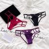 Europese Serie Sexy Uitgesneden String: Dames Cross-Strap Perzik Billen Ademend Ondergoed