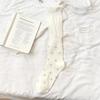Women's Floral Mesh Calf Socks with Bow Knot - Spring/Summer 2026 Collection