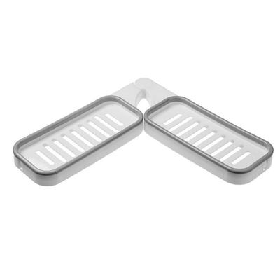 Punch-Free Suction Cups Bathroom Corner Rack Holder Mounted Storage Rack Wall