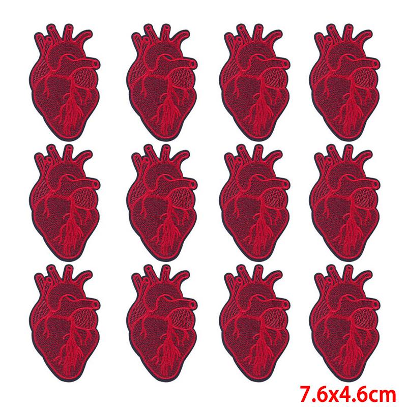10 Pcs/lot Embroidery Patch Iron On Patches For Clothing Patches On Clothes Jackets Decor Applique Sew Supplies