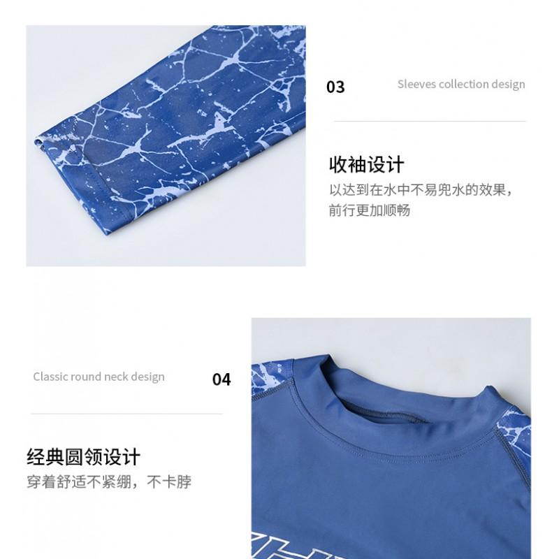 Heren UPF 50 Sneldrogend Lange Mouwen Rash Guard Set Zwemkleding Surfen Zwemmen Watersporten