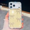 Foreign trade applicable iphone17AIR mobile phone case glitter bow Apple 16Pro anti-drop all-inclusive Samsung S26U