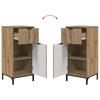 Bathroom Cabinet Artisan Oak 39.5 X 36 X 88 Cm