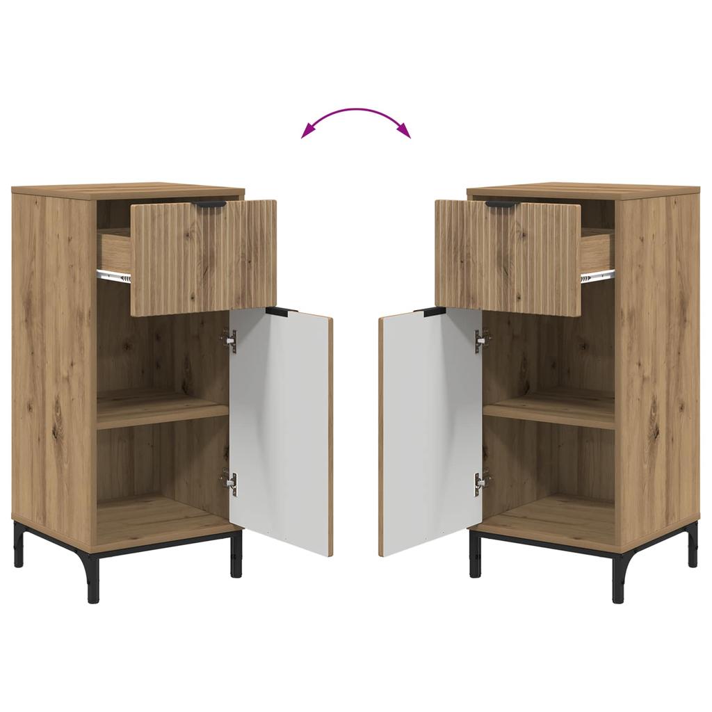 Bathroom Cabinet Artisan Oak 39.5 X 36 X 88 Cm