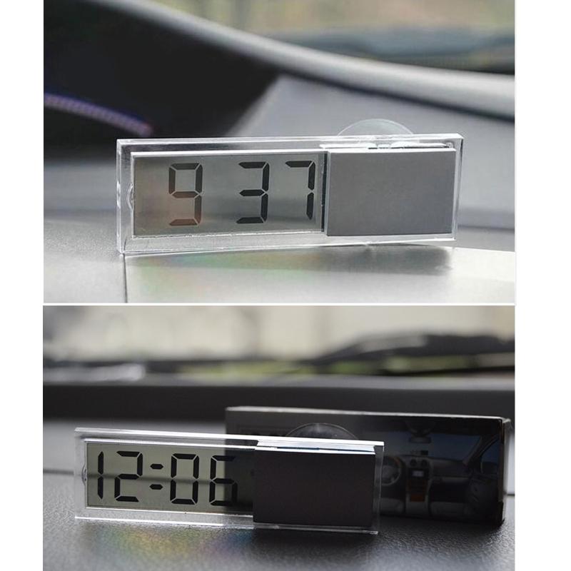 LCD-Display Digital Auto Uhr/Thermometer Temperatur Meter Gauge Mini Uhr