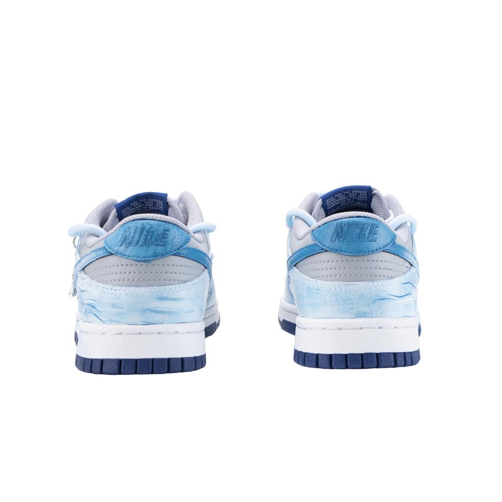 Nike Dunk Cyan Abriebfeste Low-Top Skateboard-Schuhe Herren Blau Weiß HF5441-118(Team836-)