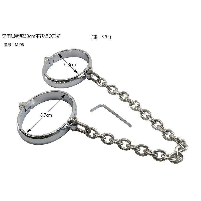 Metal Sexy Ankle Ring Men's and Women's Sex Toys Game Props Slave Training with 3.5mm Wire Diameter Stainless Steel Chain