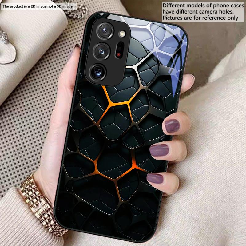 Hexagonal Honeycomb Core For Samsung A01 A02 03 Core 04 05 06 10 12 13 14 5G 15 16 M02 12 Note 8 9 10 20 Glass Ultra Phone Case