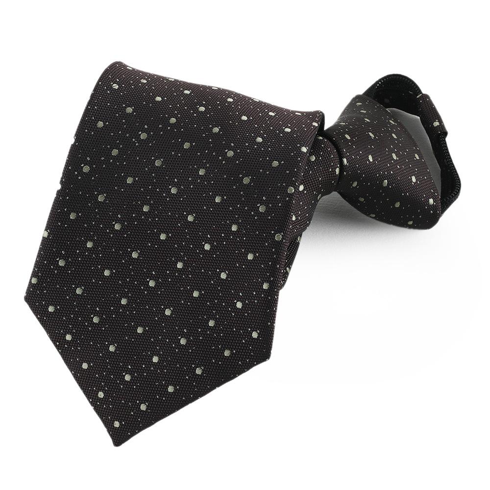 Lazy Tie Men'S Business Dress Wedding Shirt Zipper Knot-Free Navy Blue Burgundy Easily Pulled Men