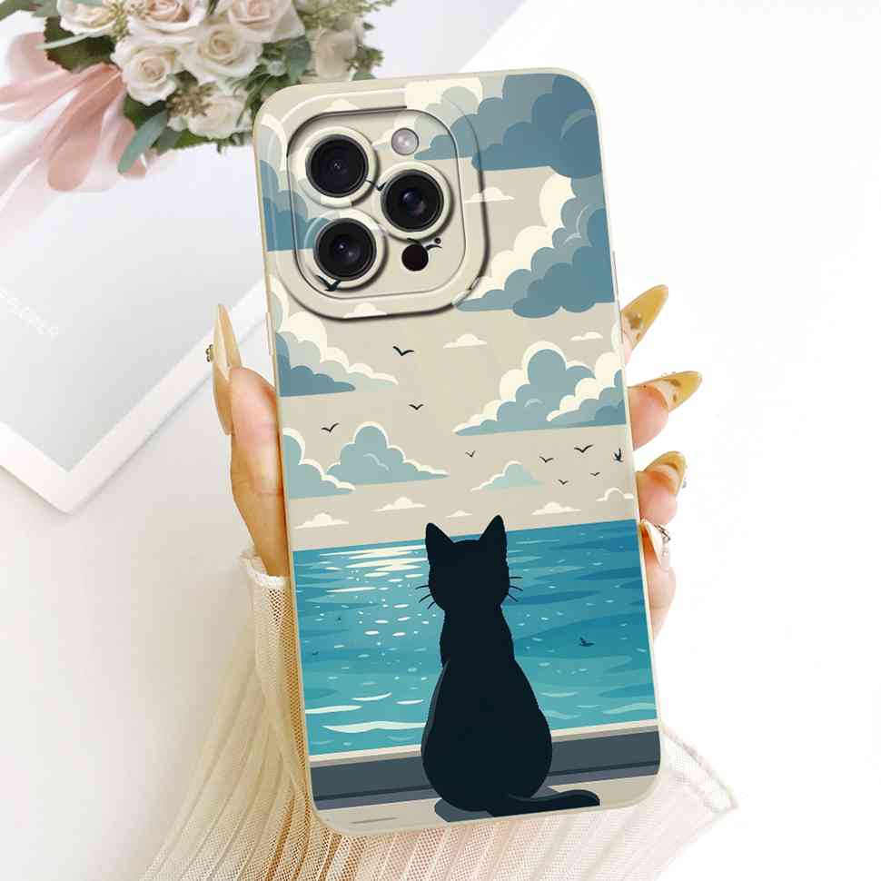 For iPhone 12 Pro A2407 A2341 Case Cute Cartoon Pattern Silicone Cover For iPhone 12Pro A2406 A2408 Phone Protection Cases