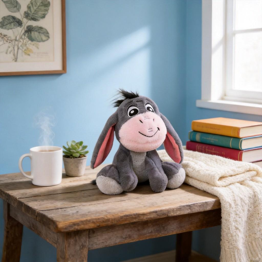 Plush Donkey Stuffed Animal Toy For Kids Baby Girls Boys Gift With Soft Polyester Filling
