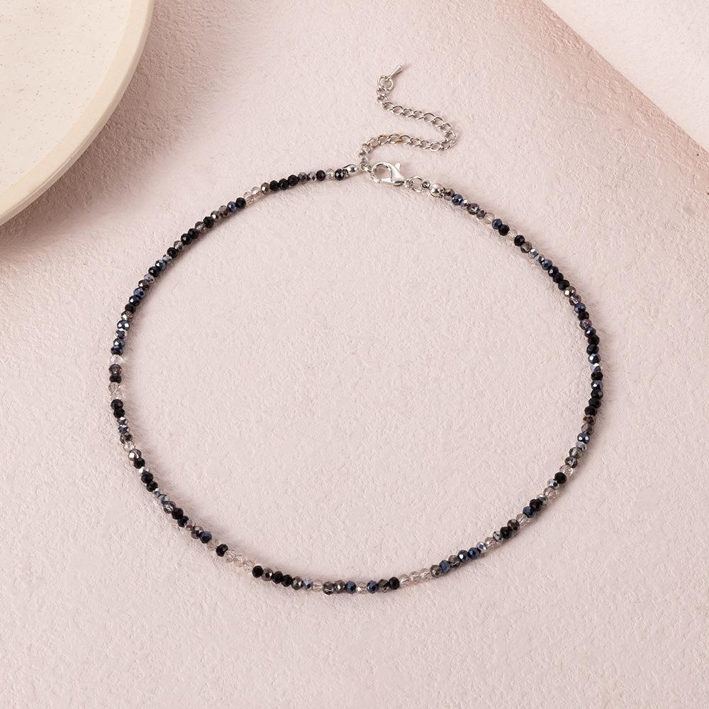 Bohemia Choker Necklace Handmade Neck Chain Rainbow Seed Beads Necklace  Women's Collar Jewelry