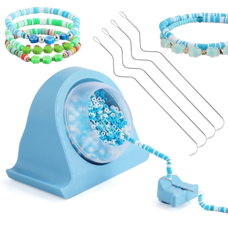 Set of 4 Curved  Bead Needle Accessory Bead Spinner Needle Stainless Steel Curved Needle for  Bead Artisans