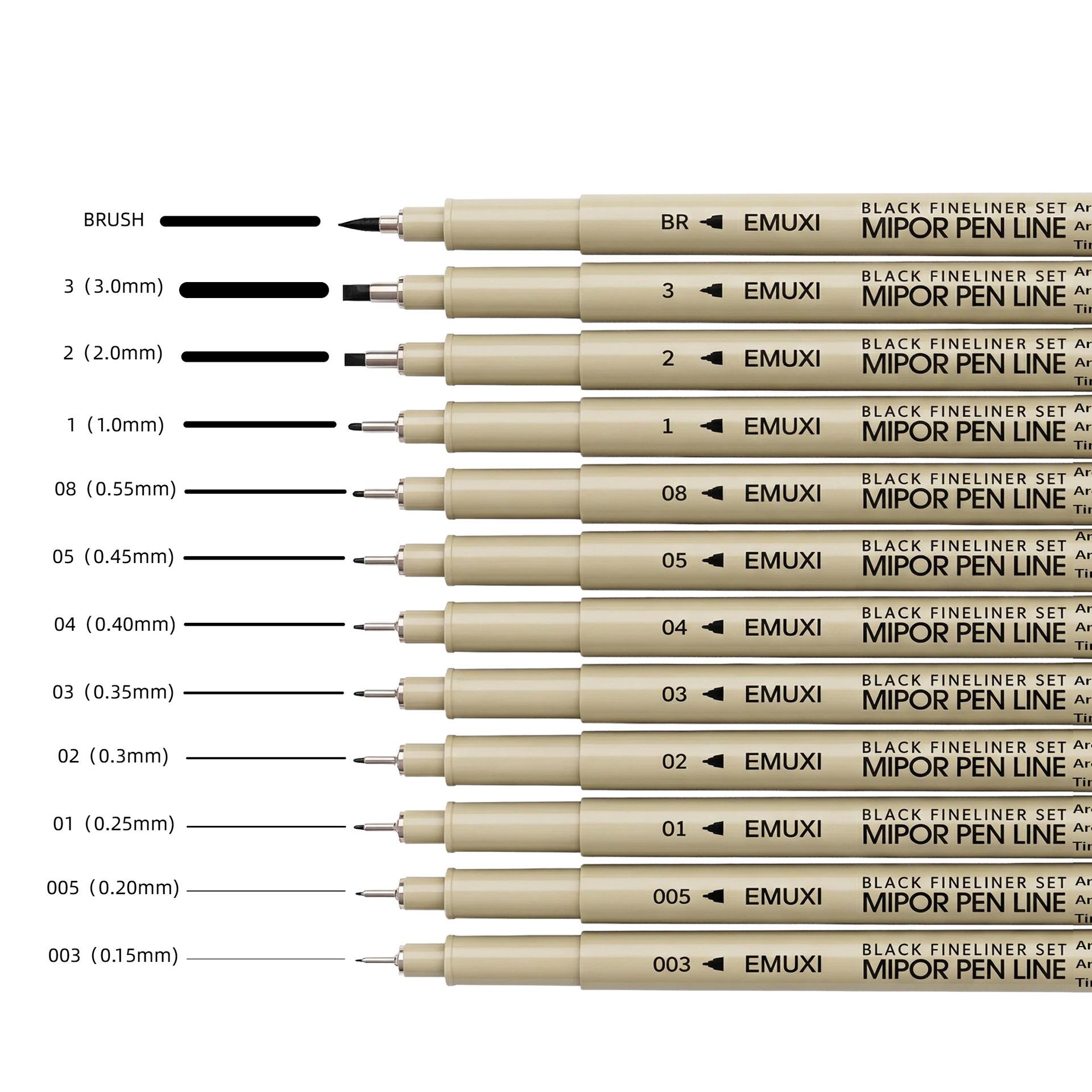 

Мікропористий художній маркер на водній основі - Окремий для лінійного малювання Yuming Accessories