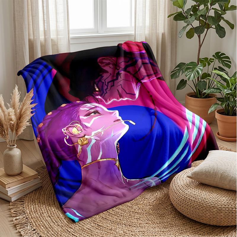 Coperta Morbida Calda Leggera in Flanella Stampata Kpop Demon Hunters Coperta per Tutte le Stagioni per Divano Letto Campeggio Decorazione Casa Regalo di Festa