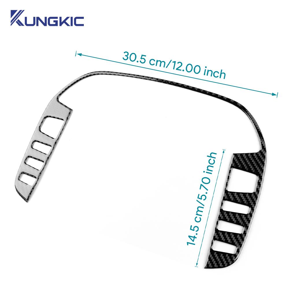 Real Soft Carbon Fiber Sticker For Fiat Bravo 2006-2011 2012 2013 2014 2015 2015 2016 2017 2018 LHD RHD Central Control Button